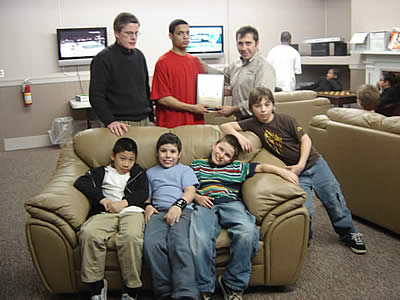 Furniture  Center on Front Row  Jeffrey Sek  Matthew Dasilva  Anthony Mirabile And Nic