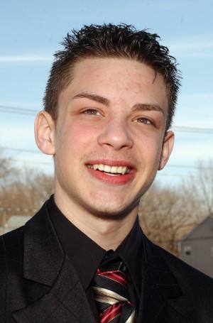 Joseph Lazzerini, 17, a junior attending Attleboro High School in the fall, 