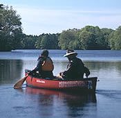 Paddling on the Georgiaville Pond
