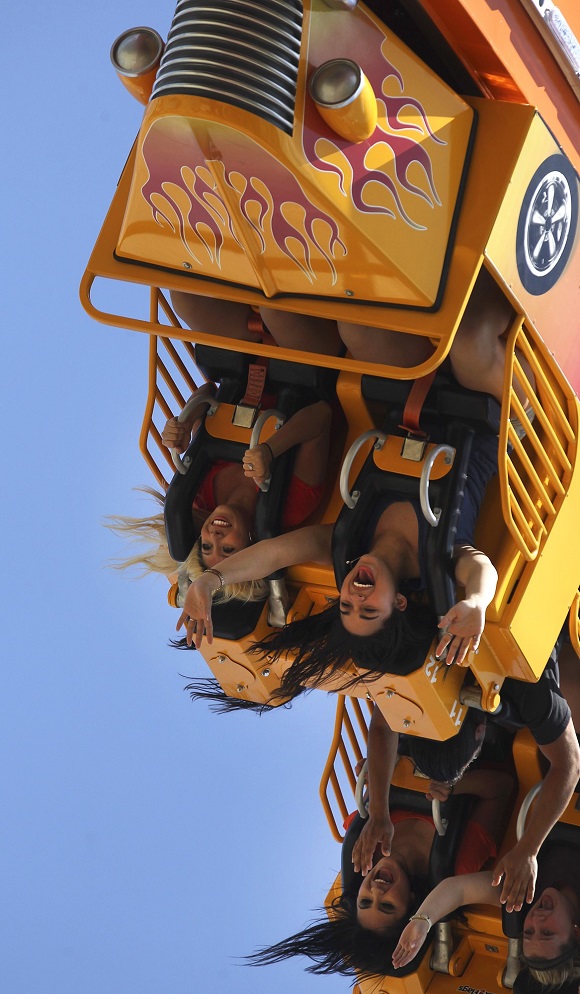 Fireball ride at Six Flags Fiesta Texas Monday 9, 2016.