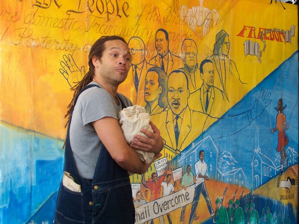 Rochel Coleman performs as Martin Luther King, Jr. and other Civil Rights activists at Providence Children's Museum.