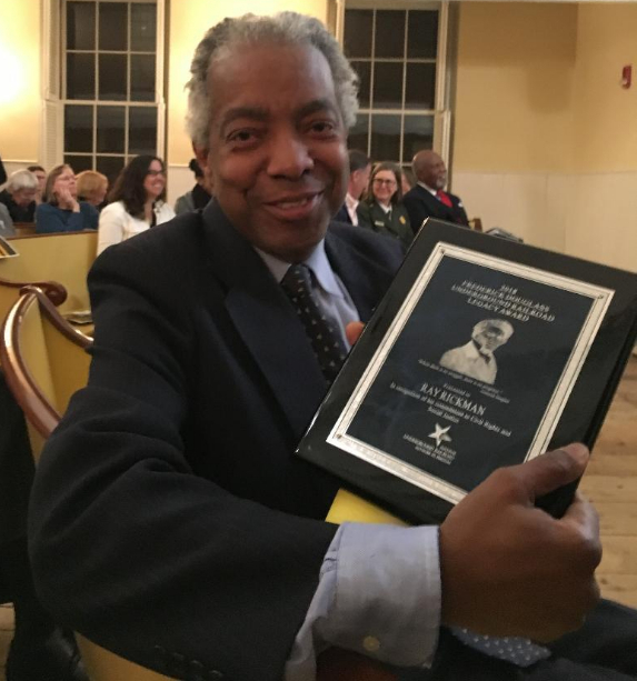 D RAY Ray_at_Bostons_African_Meeting_House_holding_Frederick_Douglass_Award_10-16-18