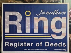 RING FOR REGISTER OF DEEDS