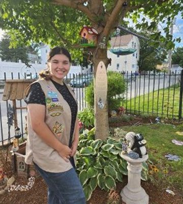 AUBREY CREATES FAIRY TRAIL FOR PROVIDENCE LIBRARY